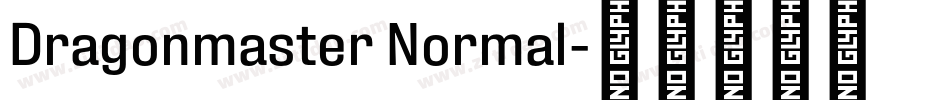 Dragonmaster Normal字体转换